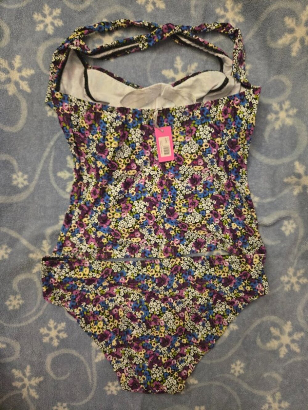 NWT Midnight Grace by Figleaves Floral Underwire Tankini Set Size 34FF - Picture 2 of 3